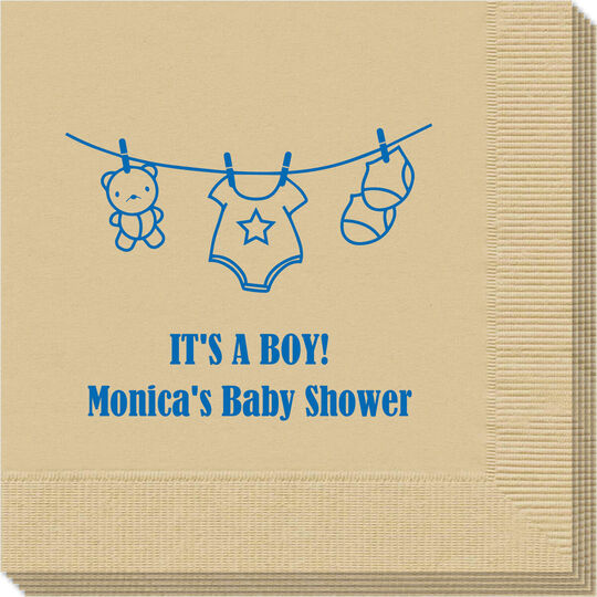 Teddy Bear Clothesline Napkins